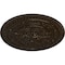 Ekena Millwork Naple Ceiling Medallion (Fits Canopies up to 3 3/8"), Hand-Painted Bronze, 37 1/2"OD x 3 3/8"P CM37NABZS - alternate 2